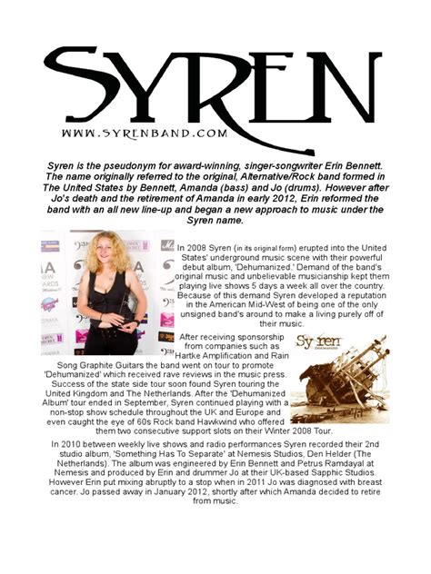 About Syren: Biography Insights