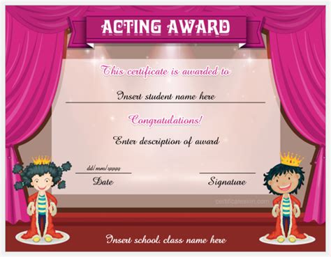 Acting Awards and Recognitions