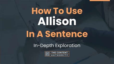 Allison Tate - An In-depth Exploration of Her Journey