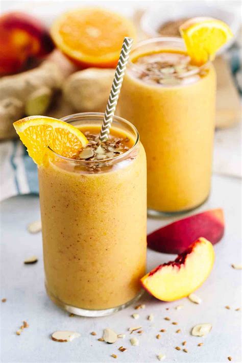 Boost Your Metabolism with a Ginger Peach Smoothie