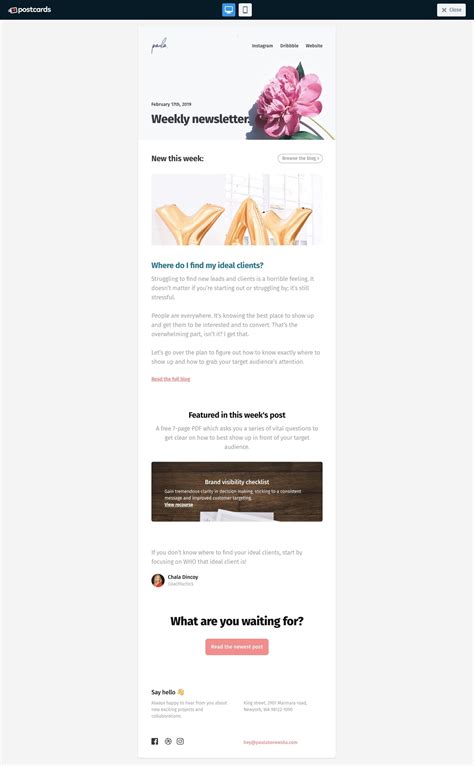 Creating Visually Striking and Mobile-responsive Email Templates