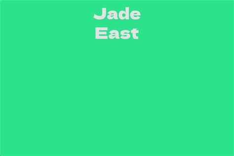 Diving into the Finances: Exposing Jade East's Net Worth