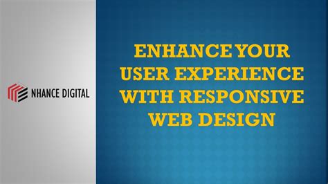 Enhance User Experience with Responsive Web Design