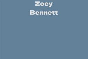 Exploring Zoey Bennett's Acting Career