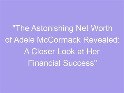 Financial Success Revealed: A Closer Look at Achievement