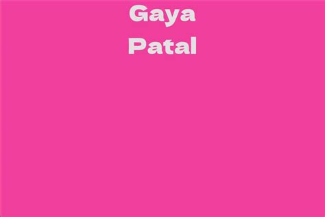Gaya Patal: A Rising Star in the Film Industry
