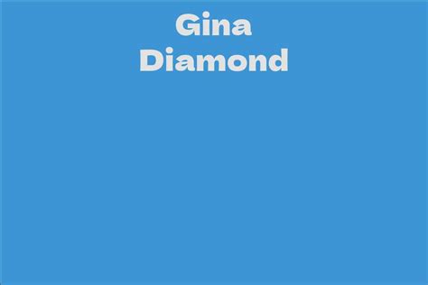 Gina Diamond's Net Worth: Exploring Her Financial Success