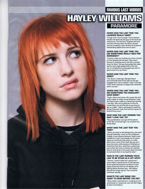 Hayley Williams - A Rising Star in the Music Industry