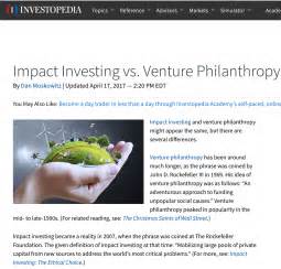 Impact on Society and Philanthropic Ventures