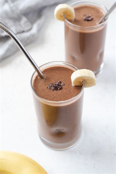 Indulge in the Creamy Goodness of Chocolate Banana Protein Smoothie