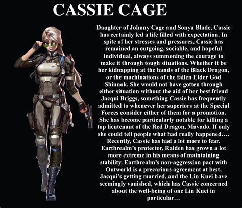 Introduction to Cassie Cage Biography