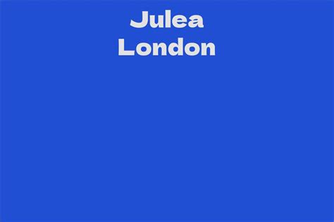 Julea London - A Rising Star in the Fashion Industry