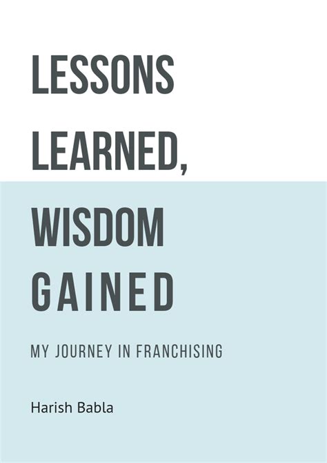 Life experiences and lessons learned: The wisdom gained over time