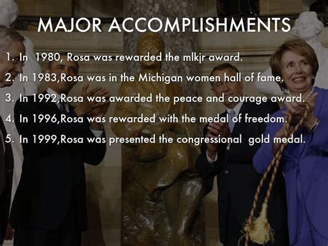 Major Accomplishments and Awards