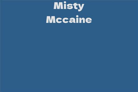 Misty Mccaine's Figure: Body Measurements and Fitness Secrets