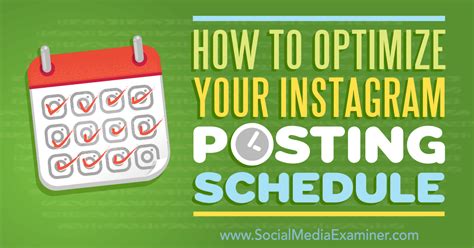 Optimize Your Posting Schedule