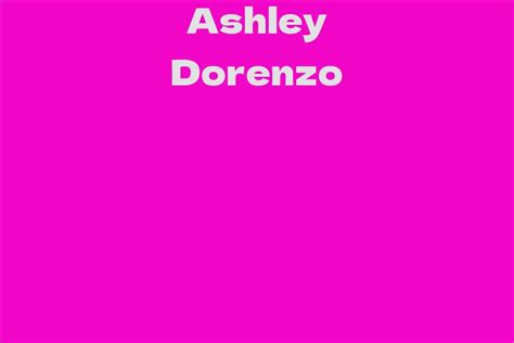 Personal Life: Insights into Ashley Dorenzo's Relationships and Interests