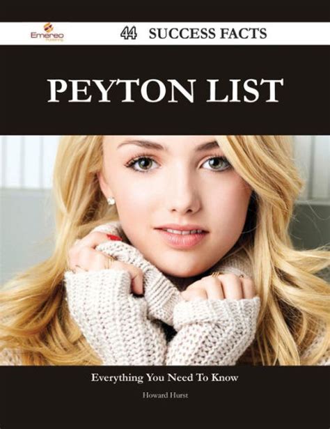 Peyton List's Success and Accolades in the Entertainment Industry