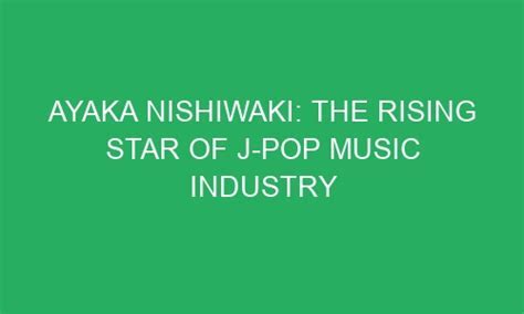 Rise to Fame: Ayaka's Journey in the Music Industry