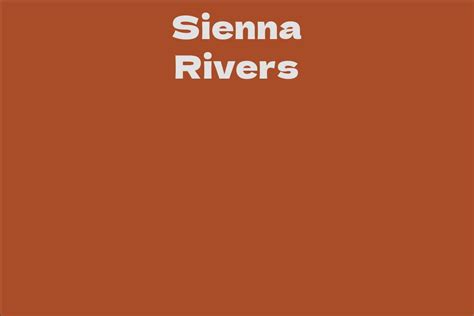 Sienna Rivers' Music Career: Discography and Notable Achievements