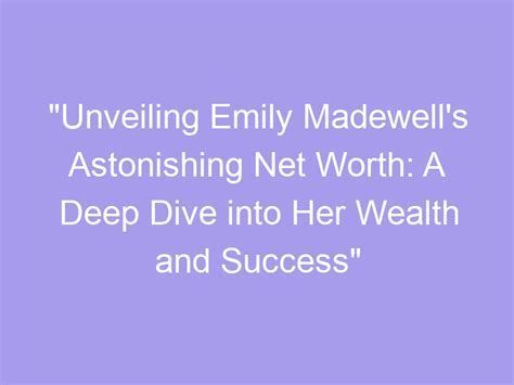 The Astonishing Success of Wendi April: Unveiling her Extraordinary Wealth