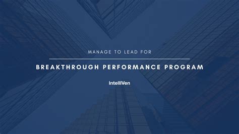 The Breakthrough Performance