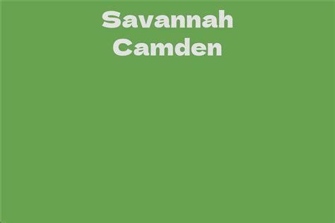 The Influence of Savannah Camden's Activism on Modern Society