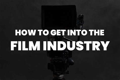 Transition into the film industry