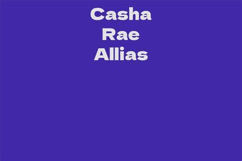 Unheard Melodies: Exploring Casha Rae Alias's Musical Style and Contributions