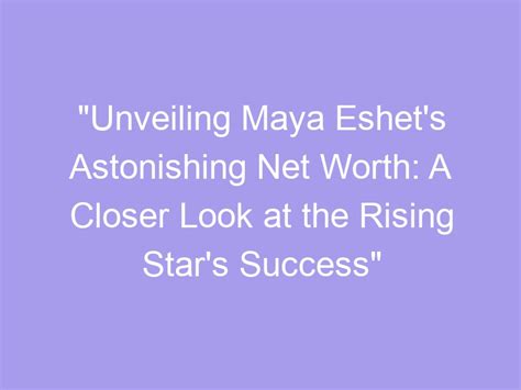 Unveiling Maya Vidal's Journey to Success