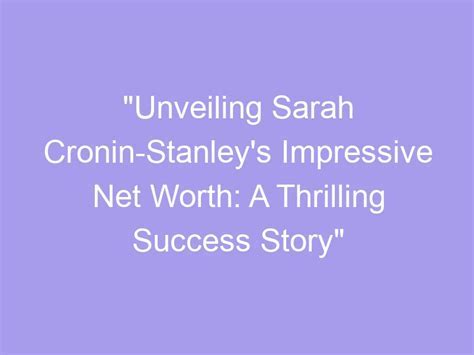 Unveiling Sarah Gbd's Financial Success