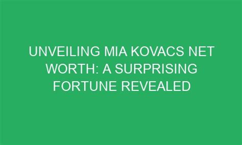 Unveiling the Financial Success of Mia Mischievous