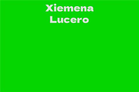 Xiemena Lucero: A Rising Talent in the Entertainment Industry